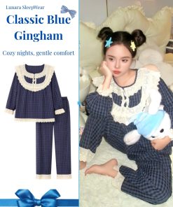 Pyjama Sweet Lace Caro Xanh | 1 điểm nhấn tinh tế